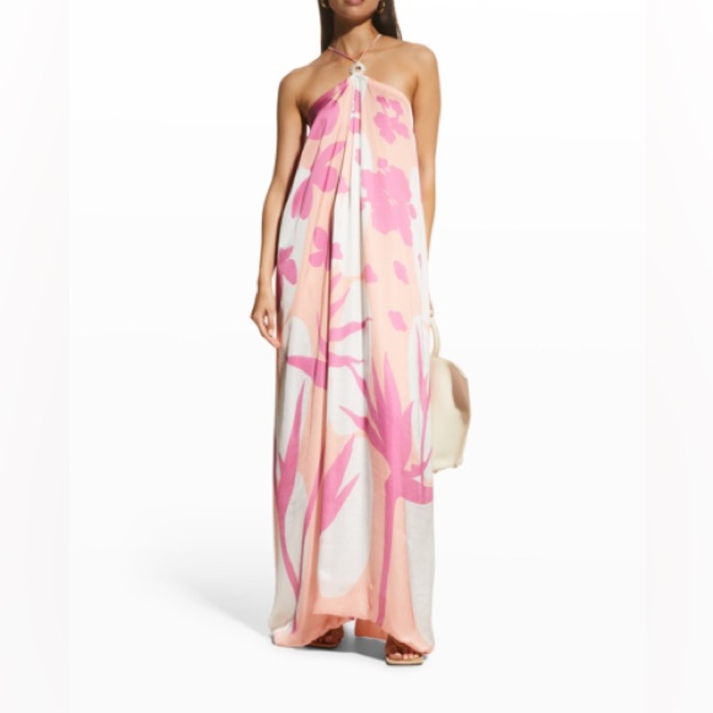 VERANDAH “Anj” Pink Floral Maxi Dress